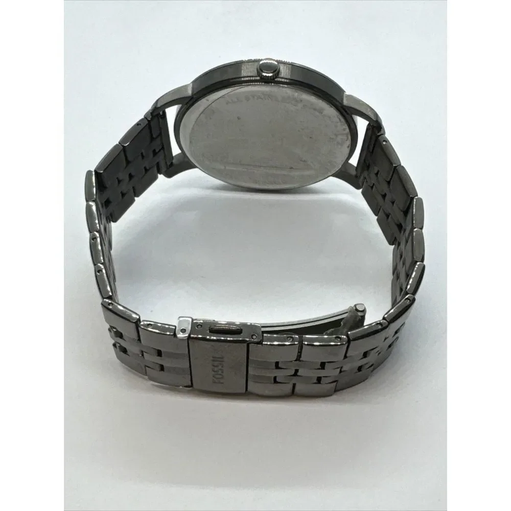 Fossil Lux Luther BQ2419 Men's Smoke Stainless Steel Analog Dial Watch JNA368